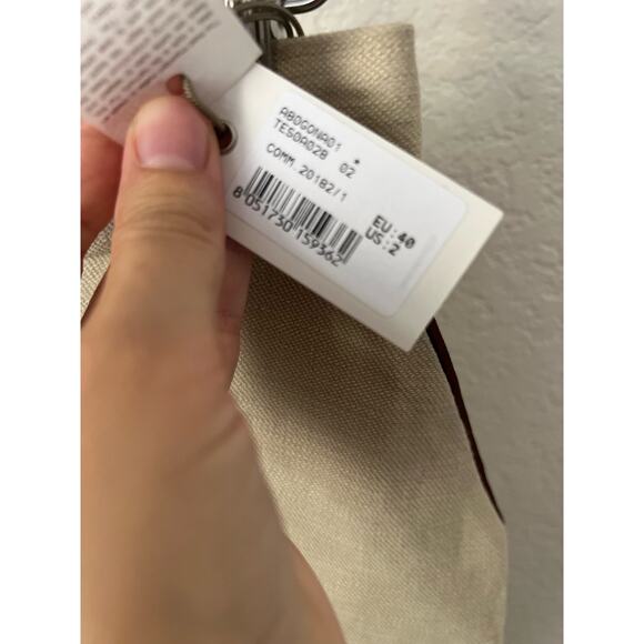 Eleventy Platinum Beige Linen Pleated Knee Length A-Line Skirt Size 2 - Picture 11 of 11